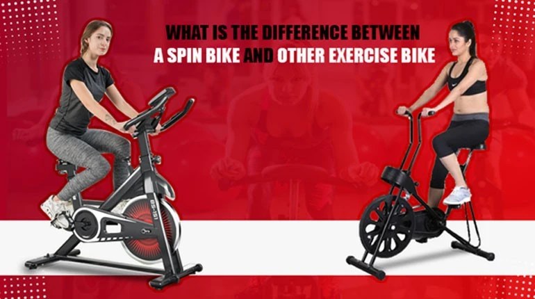 What is the difference between a spin bike and an exercise bike?