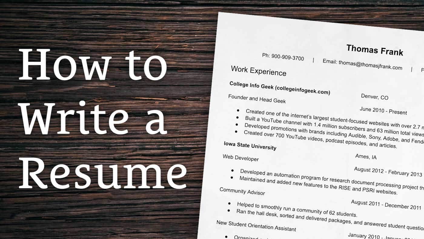 What's The Best Way to Write a Job Resume? - PakOption